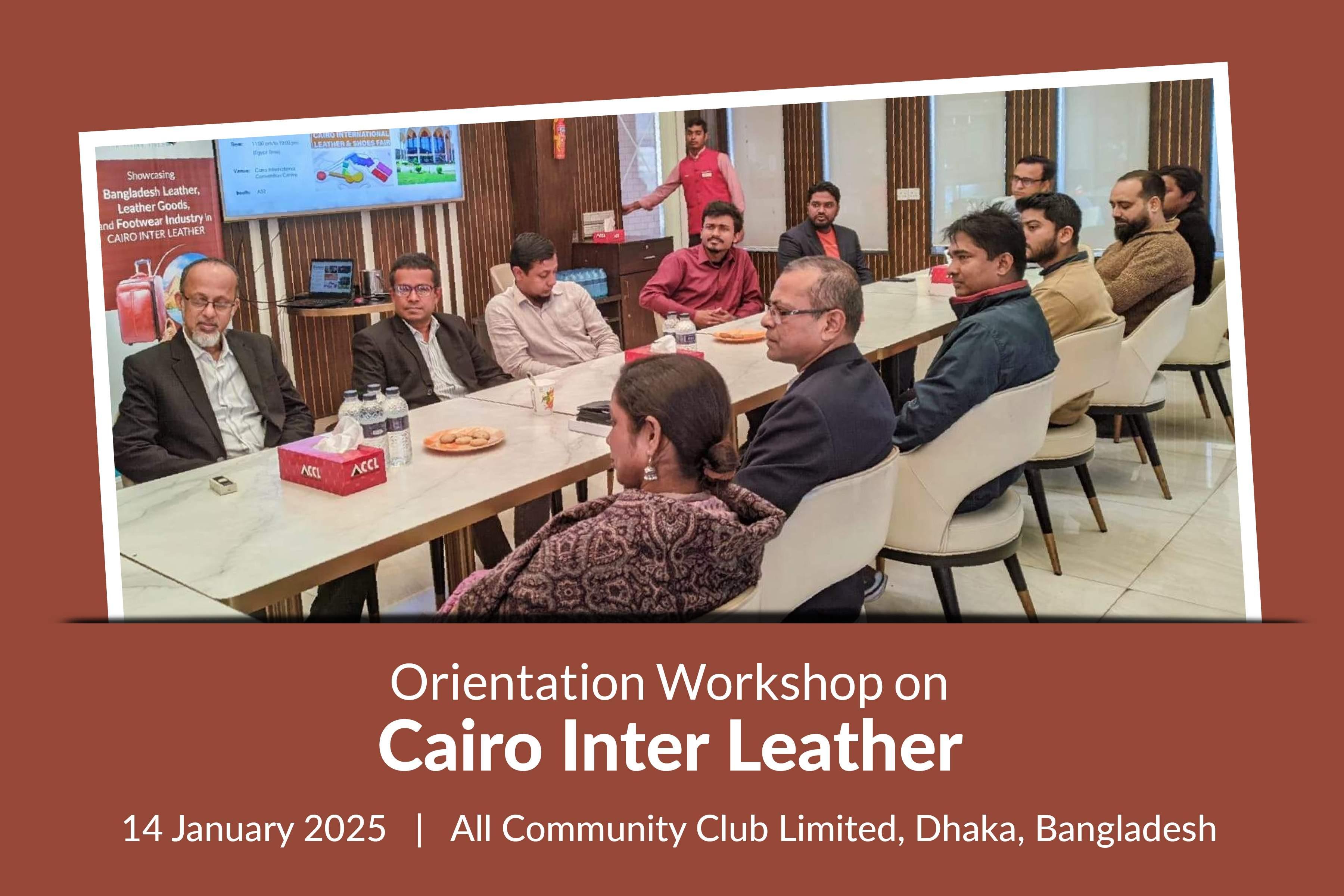 Workshop on Cairo Inter Leather at All Community Club